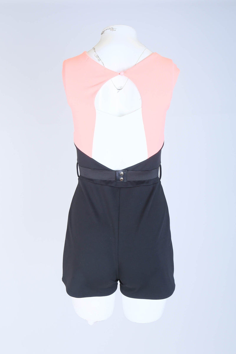 Belted Colour Block Playsuit