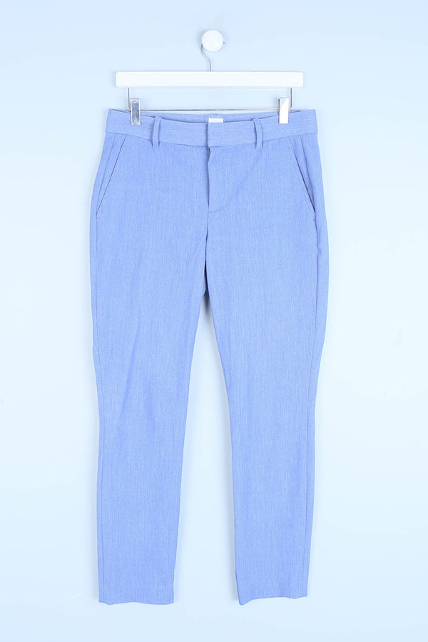 Blue Skinny Tailored Trousers