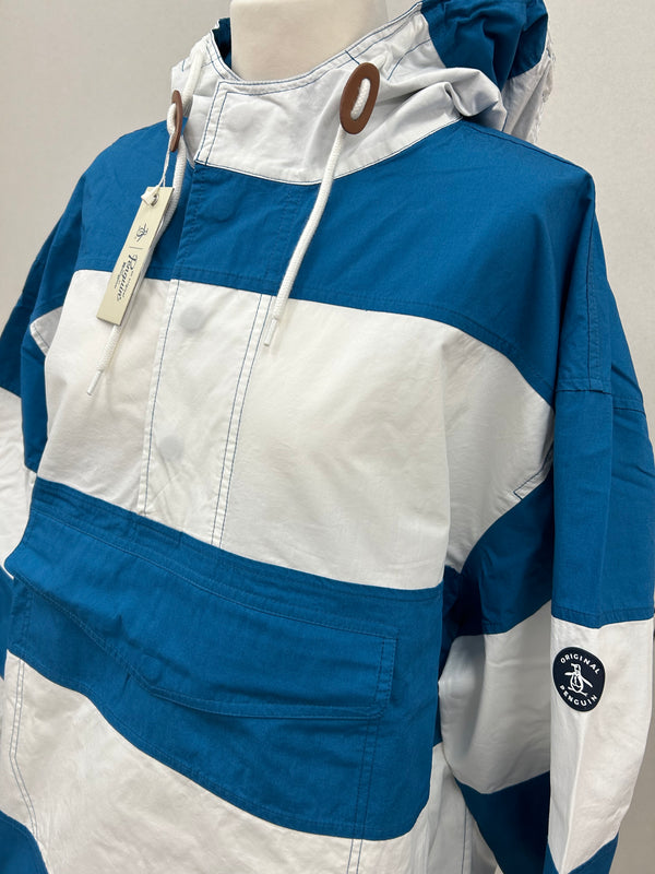 Men’s Blue Striped Pull Over Jacket