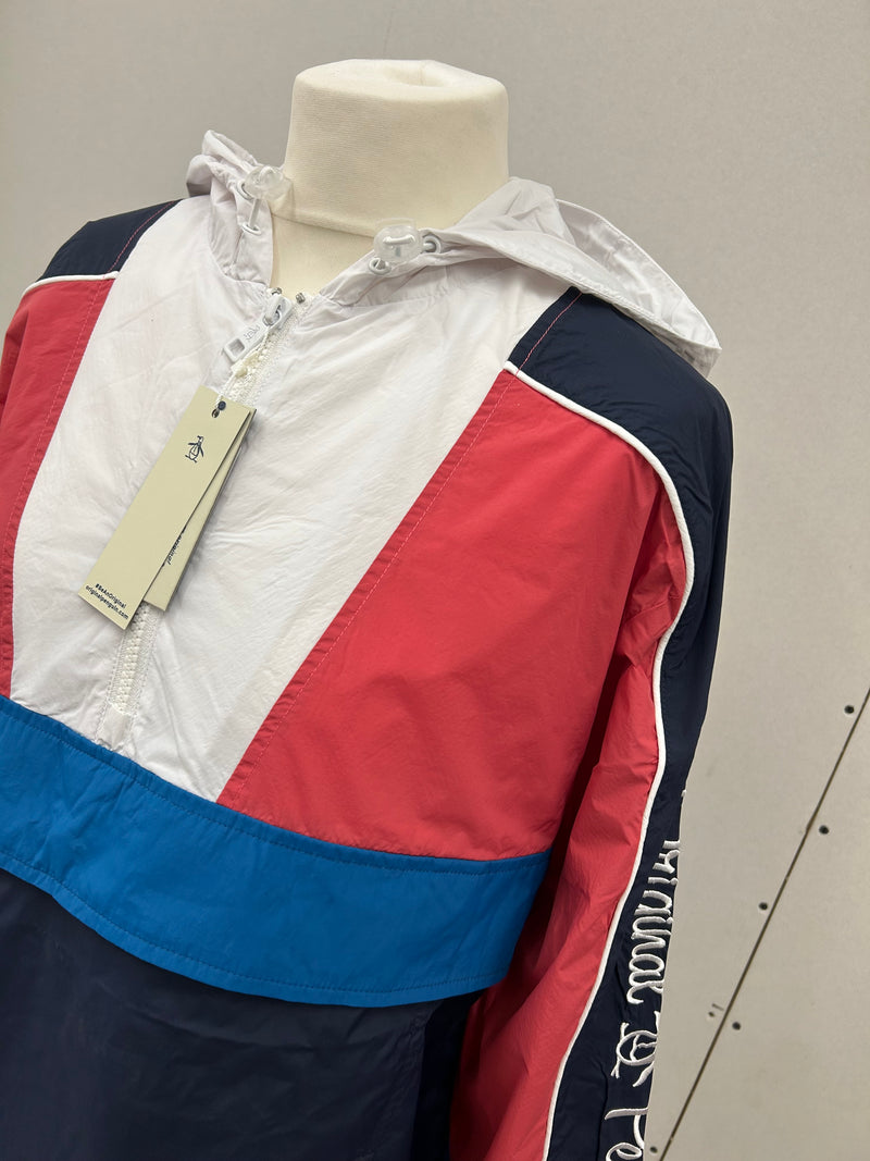 Men’s Colour Block Pull Over Shell Jacket