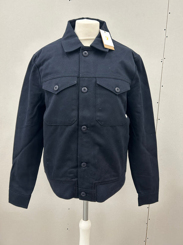 Men’s True Navy Button Up Jacket