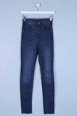 High Waisted Skinny Denim Jeans