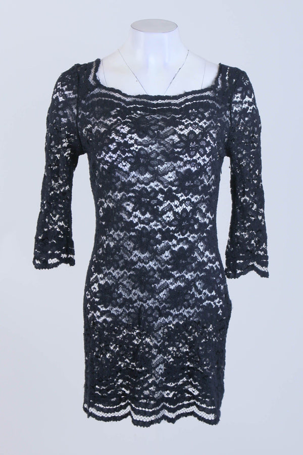 Sheer Lace Off the Shoulder Bodycon Dress
