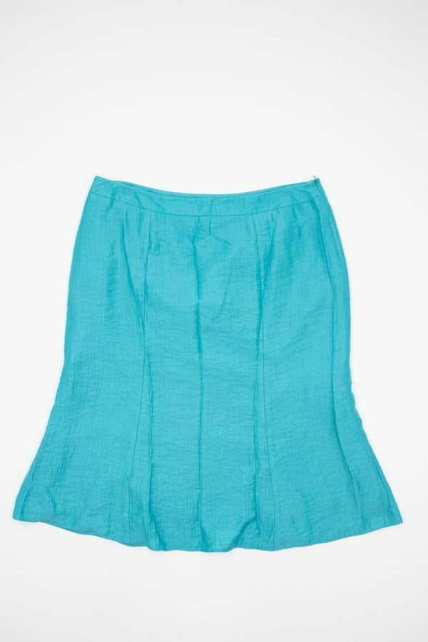Blue Midi  Skirt