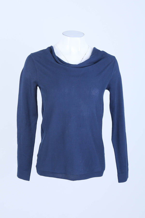 Navy Long Sleeve Knitted  Jumper